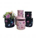 Luxury Gift Box Packaging / Recycled Round Flower Box For Preserved Roses for sale