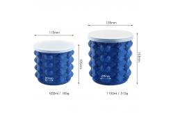 China Portable 600ml 1100ml PP Silicone Magic Ice Bucket supplier