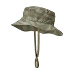 Adjustable Folding Outdoor Boonie Hat , Men Beach Sunshade Camo Bucket Hat With String for sale