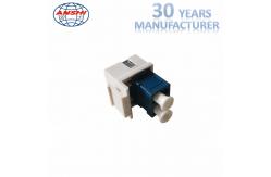 China RJ45 Fiber Optic Accessories LC Singlemode Keystone Coupler supplier