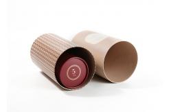 China Handmade Empty Eco Friendly Candle Boxes , Rigid Cylinder Round Cardboard Gift Box supplier