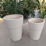 Customized Fiber Cement Pot With Hand Carved Finishing The Ultimate Plant Display Solution