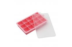China Easy Release 15 Cavity Non Stick Silicone Ice Cube Tray supplier