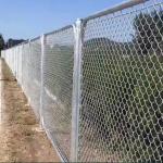 Hdg 50g/M2 Metal Galvanized Chain Link Fence For Railway Highway