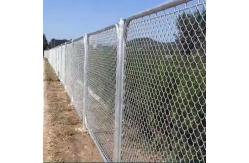 China Hdg 50g/M2 Metal Galvanized Chain Link Fence For Railway Highway supplier