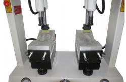 China Double Headed Pneumatic Sole Press Machine Safe And Efficient Power Saving supplier