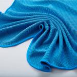 Custom Printed Microfiber Cooling Towel Quick Dry Sports Towel Gym Towel With Zip Pocket for sale