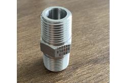 China BSP Male Round Head Threaded Ss 304 Hex Nipple supplier