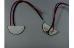 China Half Moon Piezoelectric Ceramic Discs PZT 4 Piezo Ceramic For Ultrasound Cleaner supplier