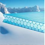 10mm Twinwall UV Blocked Greenhouse Transparent Polycarbonate Honeycomb Sheet for sale