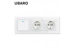 China 350g/Pcs Antique Plug Sockets 50Hz 60Hz Push Switch Power Outlet Combine supplier