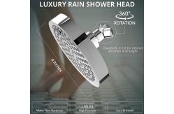China ABS Nozzle Single Rainfall Shower Head 6in High Pressure Fixed Shower Head supplier