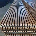 Slat Wood Acoustic Panel 240 X 60cm 21mm Thick Custom Veneer Factory Direct Supply for sale