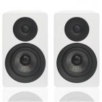 5.25 Inch Passive Bookshelf Speakers Matte White HiFi Studio Loudspeakers 150W RMS for sale