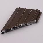 Bronze Roller Shutter Aluminium Profile Electrophoresis Surface Treatment for sale
