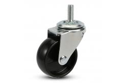 China Ball Bearing Light Duty 1-3 inch Furniture PP Black Swivel Caster Wheel for Furniture supplier