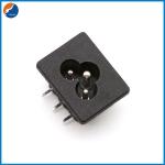 3 Pin C6 Inlet Plum Plug Power Socket 2.5A 6A 8A 250V AC for sale