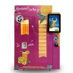 Coin And Note Payment Automatic Orange Juice Vending Machine With Cooling System for sale