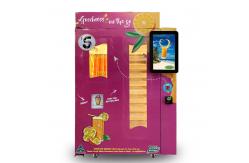 China Coin And Note Payment Automatic Orange Juice Vending Machine With Cooling System supplier
