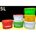 Fruit Oval Shaped Plastic Bucket with Thermal Transfer and Screen Printing for sale