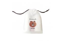 China PE Waterproof 160mic 16*20cm Drawstring Plastic Bag For Cosmetics / Traveling supplier