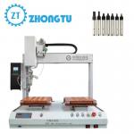 The single soldering iron head dual-station fully automatic soldering machine enables rapid and precise connection between the light-emitting diodes and the circuit boards. for sale