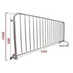 Classic Galvanized Steel Barricade / Metal Crowd Control Barriers for sale