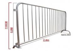 China Classic Galvanized Steel Barricade / Metal Crowd Control Barriers supplier
