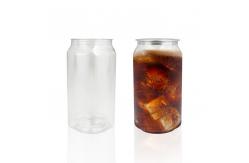 China 210ml Capacity Plastic Food Jar Jars With Aluminum Easy Open Lids supplier