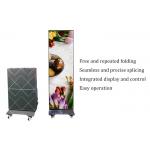 Folding Poster LED Display Background Movable Signage WIFI 4G Network