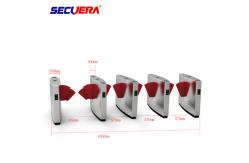 China Access control system fingerprint turnstile gate qr code reader flap turnstile barrier gate supplier