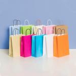 Square Bottom Clothes Paper Bag With 3- 6kg Load for sale