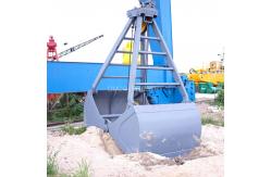 China 3 Cbm Two Ropes Clamshell Grab Bucket Radio Remote Control Mechanical Leakproof supplier