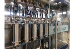 China 6 8 Head Bottle Filling And Capping Machine Flat Paste Liquid Filling Machine supplier