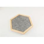 Unique Shape Wooden Letter Board , Changeable Wooden Hexagon For Home Decor for sale