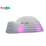 Inflatable Igloo Tent Pure White LED Inflatable Tent Lighting Round Dome For Disco Party Events for sale