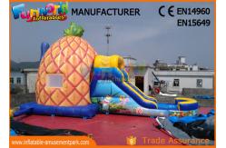 China PVC Tarpaulin Inflatable Combo Games Inflatable Spongebob Bouncer With Slide supplier