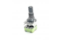 China Dual 12mm Rotary Potentiometer Carbon Film 100k Volume Control 6 Pin supplier
