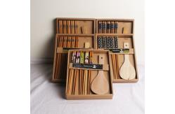 China 5 Pairs Beech Wooden Chopstick Set , washable Reusable Wood Chopsticks With Box supplier