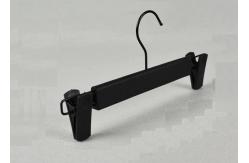 China PP Plastic Clothes Hangers With Clips , Plastic Jacket Hangers Smooth Surface supplier