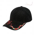 Lightweight Unisex Embroidered Baseball Caps With 100% Acrylic Glitter Powder for sale