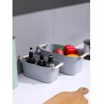 white stackable storage bins plastic refrigerator 15l with handles