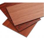 PE/PVDF Coating Wooden Aluminum Composite Panel Anti-static Easy Processing for sale