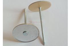 China Galvanized Steel 2 Cup Head Pins With Paper Washer For Securing Insulation supplier