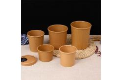 China Logo Printing Noodle Disposable Paper Soup Cups With Lid supplier