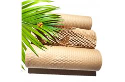 China Virgin Pulp Protective Honeycomb Kraft Paper 80gsm Cushion Paper Roll supplier