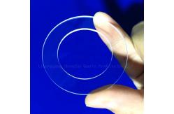 China Custom High Purity Transparent Quartz Perforated Quartz Transparent Ring Factory supplier