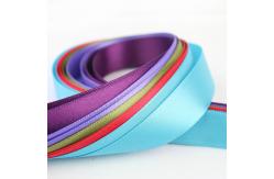 China Smooth Double Faced Satin Ribbon , Eco Friendly Silver Satin Ribbon supplier