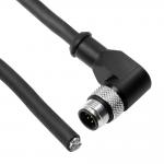 Alvin's Cables M12 A-Code 8 Pin Male Right Angle to Open End Power I/O Cable Cat6a High-Flex Shielded for Cognex Keyence Basler Industrial Automation Fieldbus Module 49.2ft/15m for sale