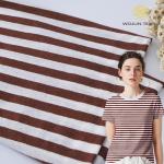 Fashionable AndNatural Texture Breathable Easy To Care ​Striped Material Fabric For Tracksuit for sale